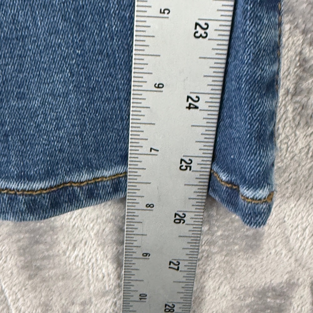 FRAME Le Crop Mini Boot Jeans Womens 24 Blue Medium Wash High Rise Denim - Picture 6 of 15